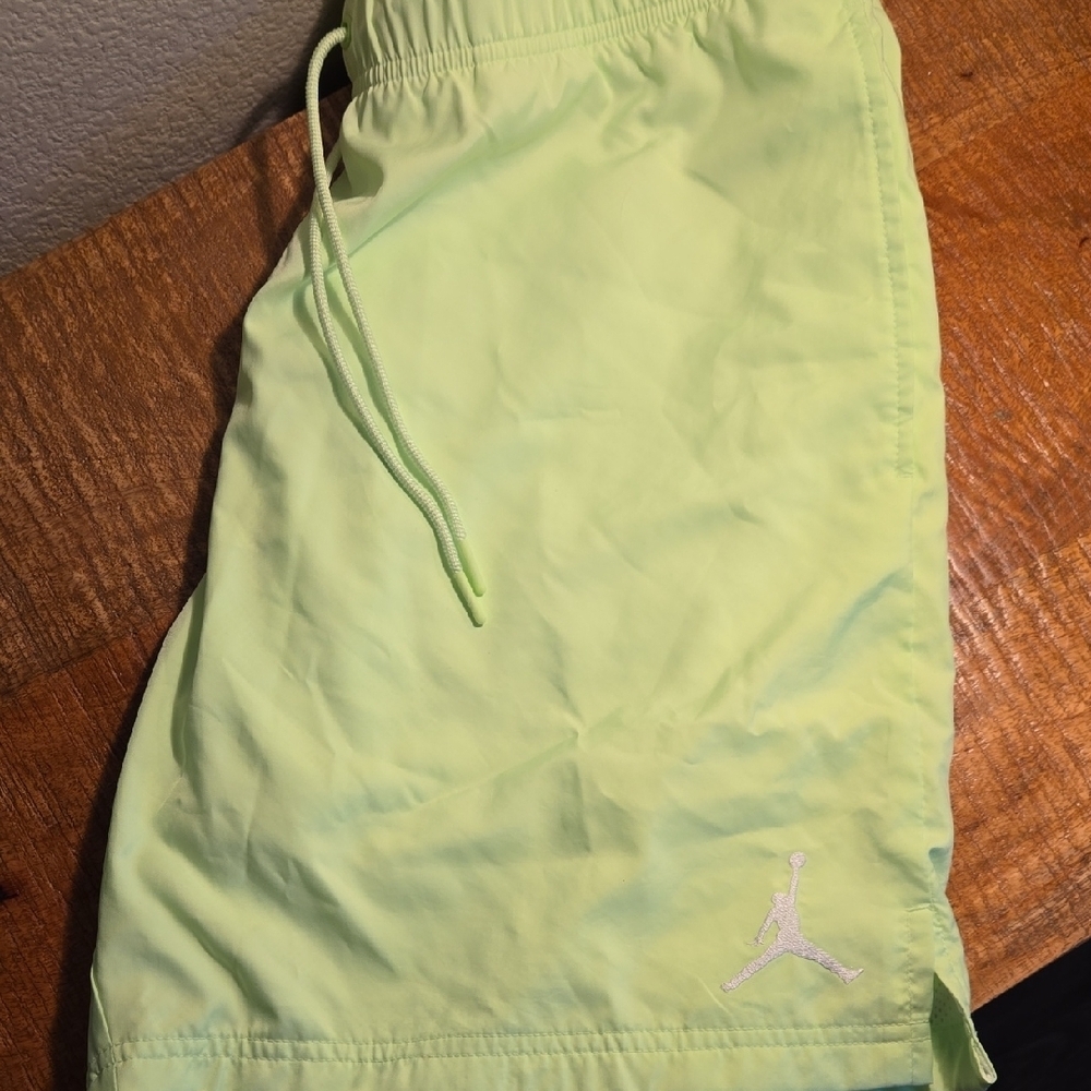 NWT Nike Jordan Neon Green Swim Trunks